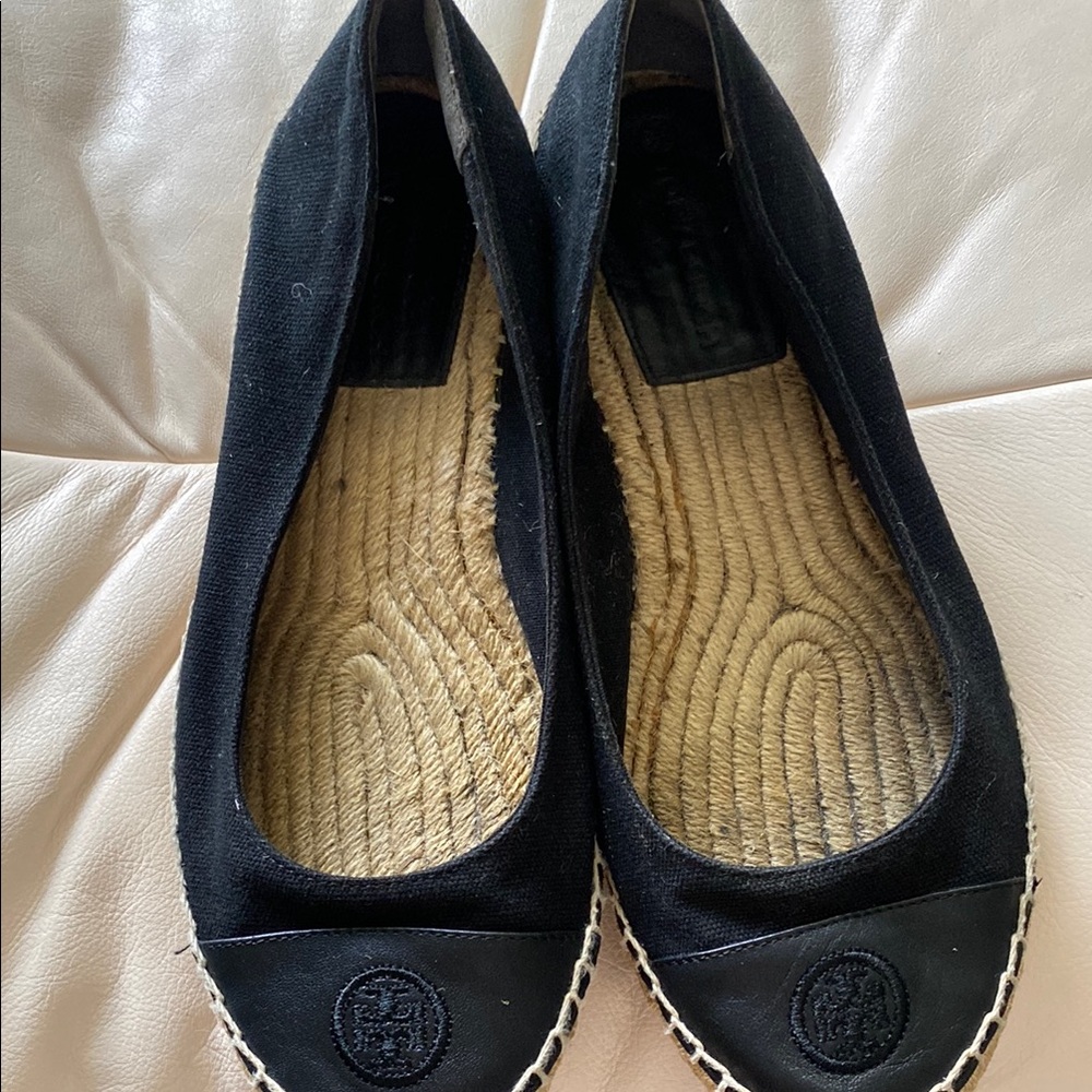 Tory Burch Classic Black Espadrilles